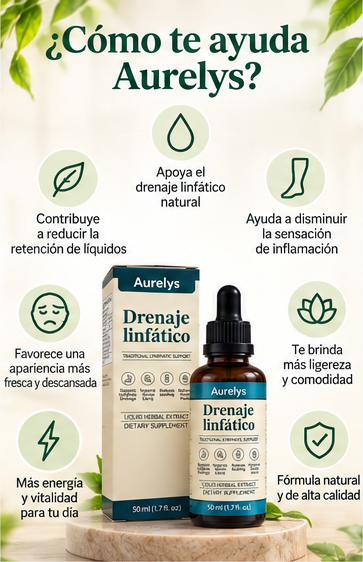 Aurelys | Drenaje Linfático Natural – Bienestar y Ligereza Diaria